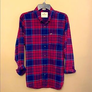 Hollister Stretch Casual Button Down Shirt - Plaid